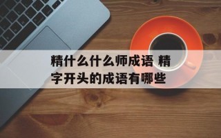 精什么什么师成语 精字开头的成语有哪些