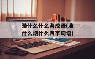 浩什么什么海成语(浩什么烟什么四字词语)