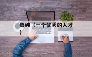 鲁纯（一个优秀的人才）