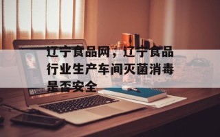 辽宁食品网，辽宁食品行业生产车间灭菌消毒是否安全