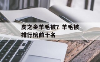 皮之乡羊毛被？羊毛被排行榜前十名