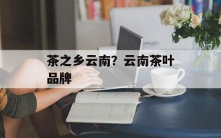 茶之乡云南？云南茶叶品牌