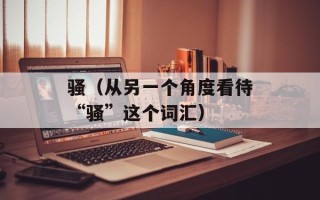 骚（从另一个角度看待“骚”这个词汇）