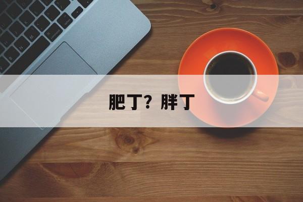 肥丁？胖丁-第1张图片-